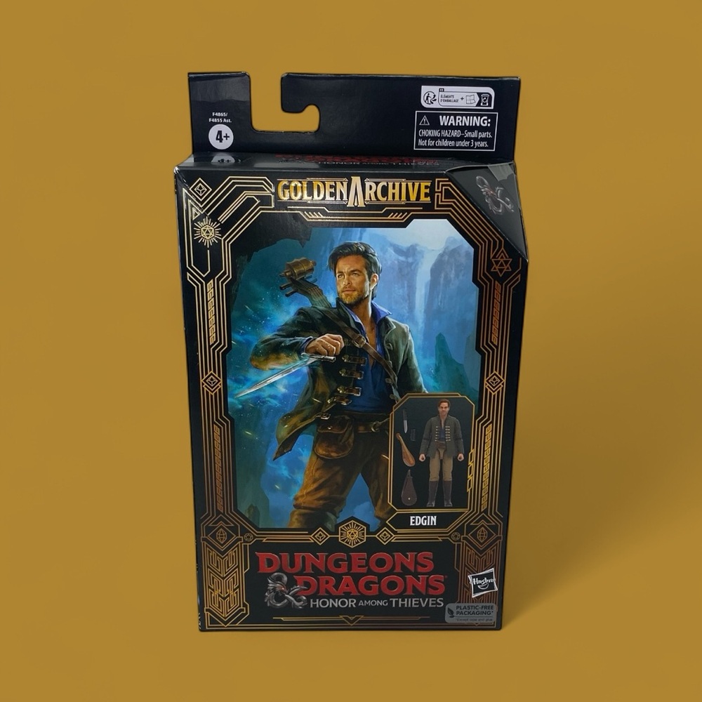 Hasbro Dungeons & Dragons Honor Among Thieves‎ Edgin 6” Action Figure Golden